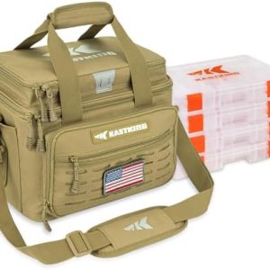 KastKing Karryall Fishing Tackle Bags with 4 * 3600 Tackle Trays - Saltwater & Freshwater Fishing Gear Storage